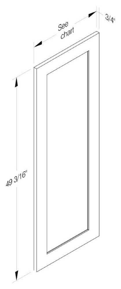 Cab-Tec Shaker White Kitchen Cabinet - SW-WP24XXBDD