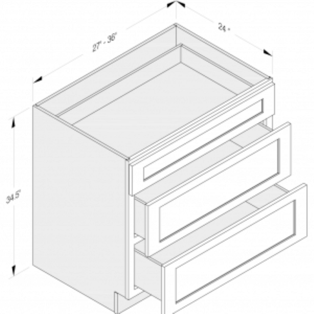 Cab-Tec Shaker Navel Kitchen Cabinet - SN-DB36