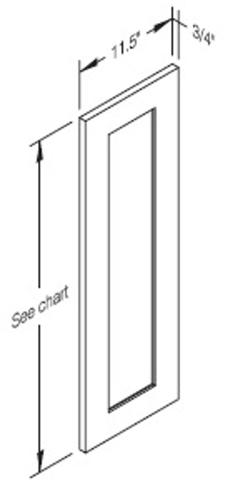 Cab-Tec Shaker White Kitchen Cabinet - SW-DDW30
