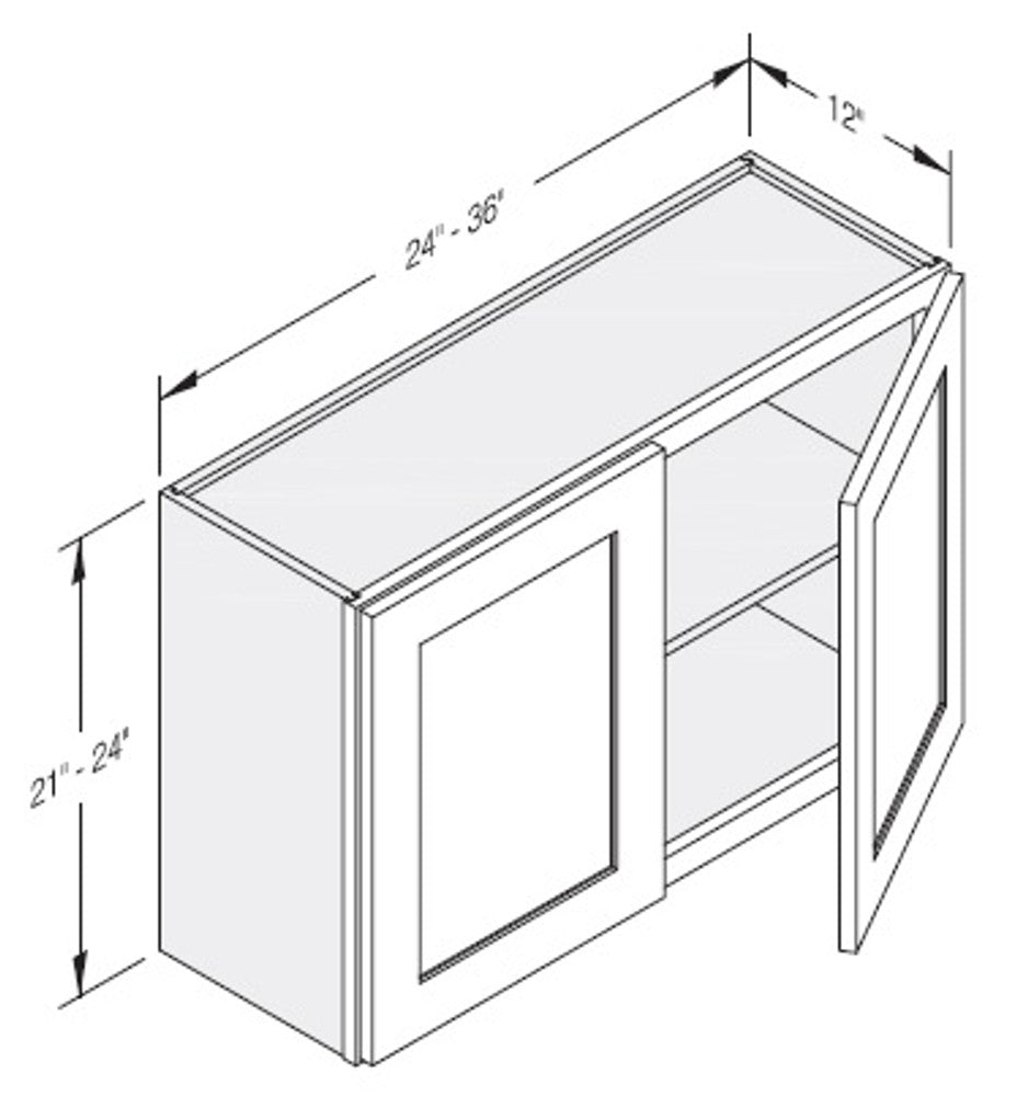 Cab-Tec Shaker Caramel Kitchen Cabinet - SC-W3621