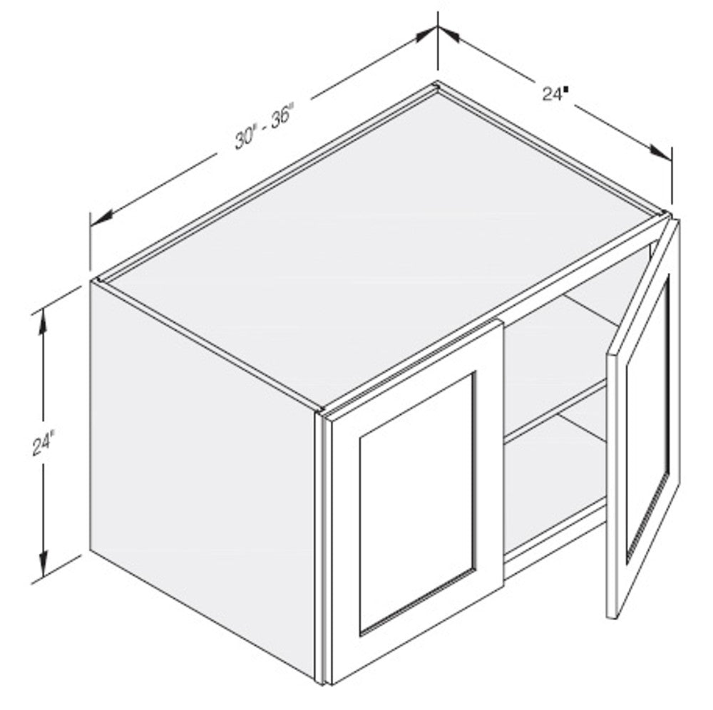 Cab-Tec Shaker Caramel Kitchen Cabinet - SC-W302424