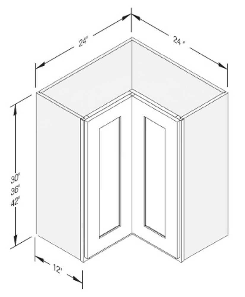 Cab-Tec Shaker White Kitchen Cabinet - SW-WLS2442