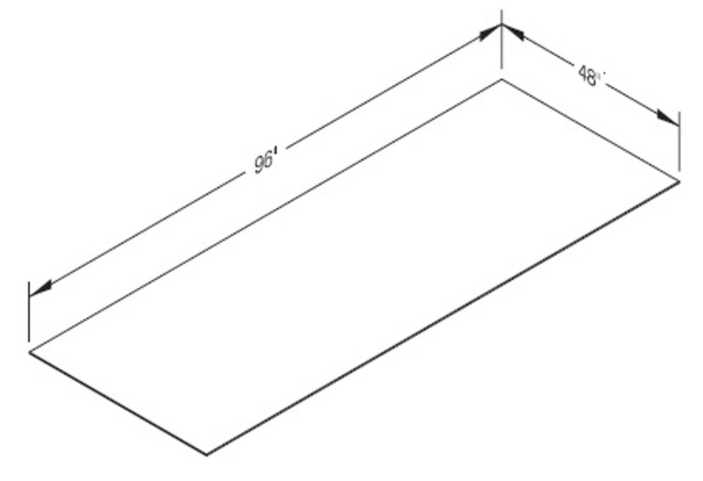 Cab-Tec Shaker White Kitchen Cabinet - SW-FB4X83/4