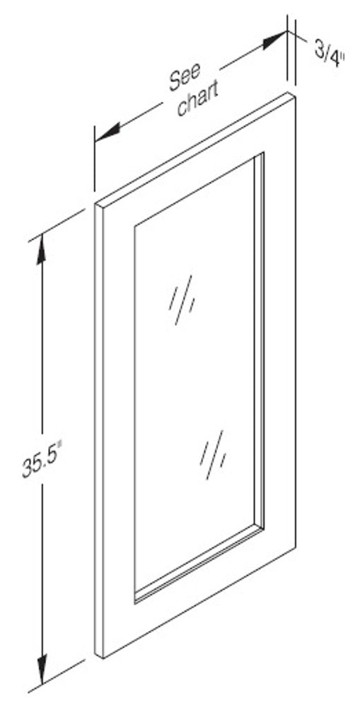 Cab-Tec Shaker Grey Kitchen Cabinet - SG-W1236GD