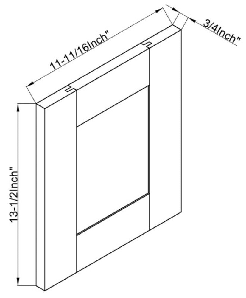 Cab-Tec Shaker Navel Kitchen Cabinet - SN-SD