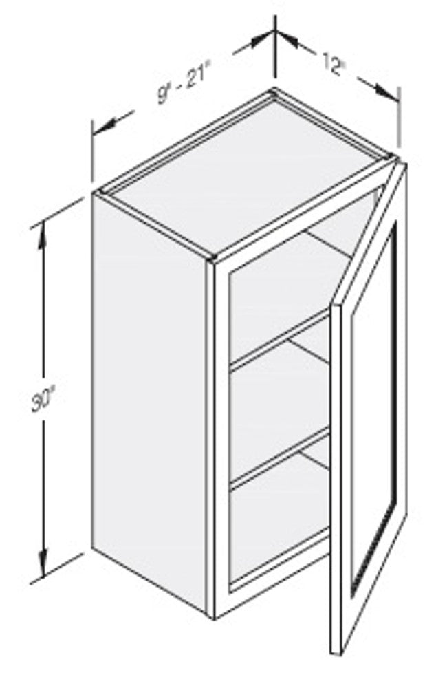 Cab-Tec Shaker White Kitchen Cabinet - SW-W0930
