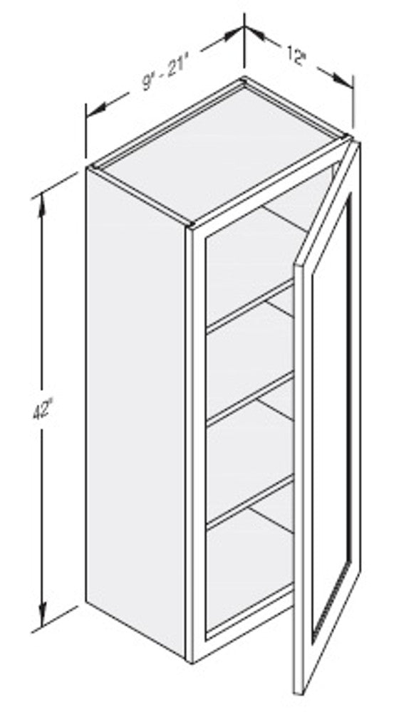 Cab-Tec Shaker White Kitchen Cabinet - SW-W1242