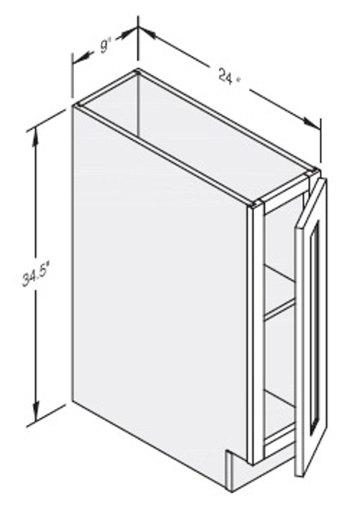 Cab-Tec Shaker Grey Kitchen Cabinet - SG-TB09