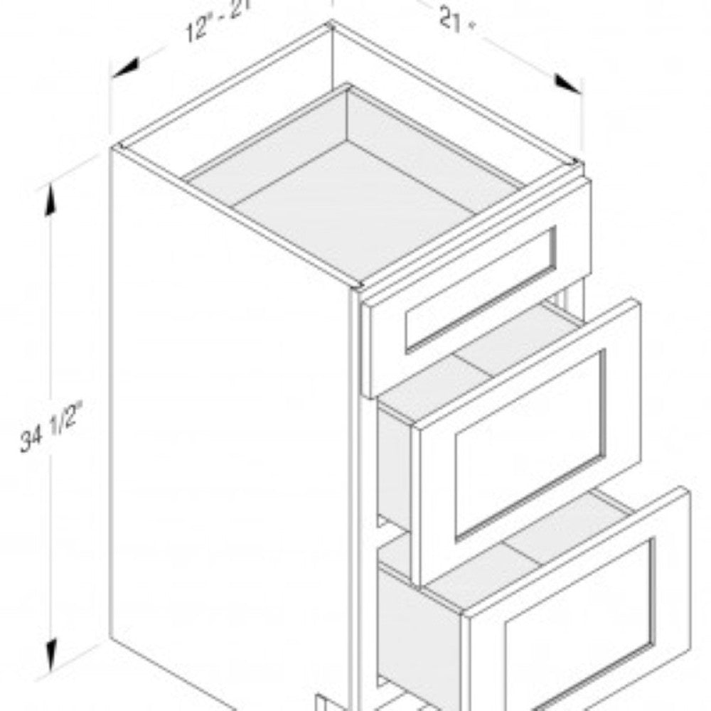 Cab-Tec Shaker Navel Bath Cabinet - SN-VDB1821