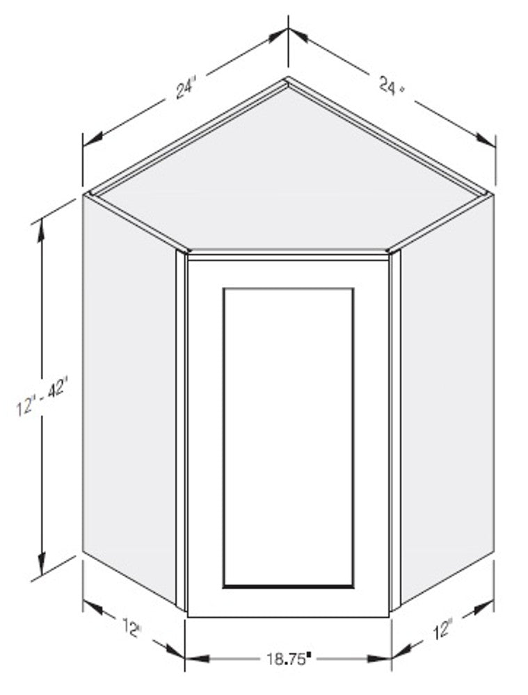 Cab-Tec Shaker Caramel Kitchen Cabinet - SC-WDC2436