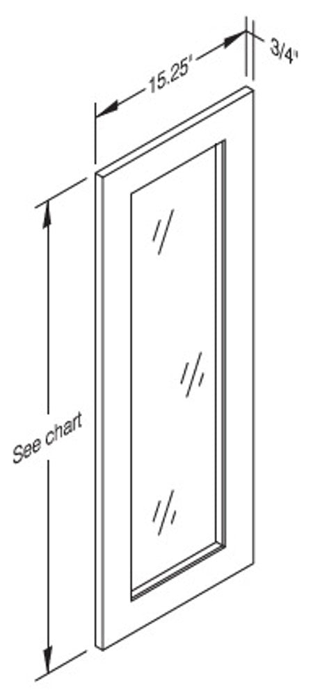 Cab-Tec Shaker White Kitchen Cabinet - SW-WDC2430GD