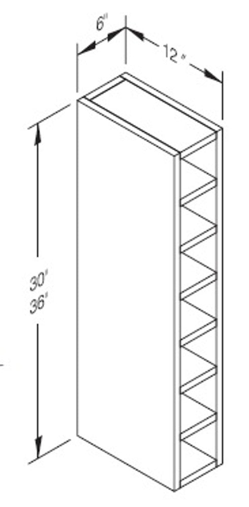 Cab-Tec Shaker White Kitchen Cabinet - SW-WRES0630