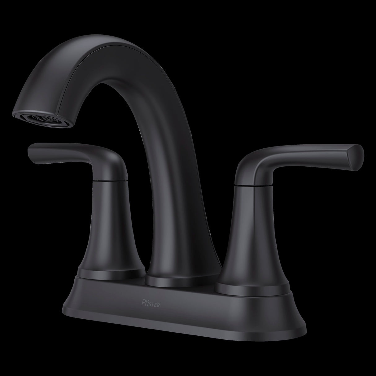 McAllen 2-Handle 4" Centerset Bathroom Faucet in Matte Black
