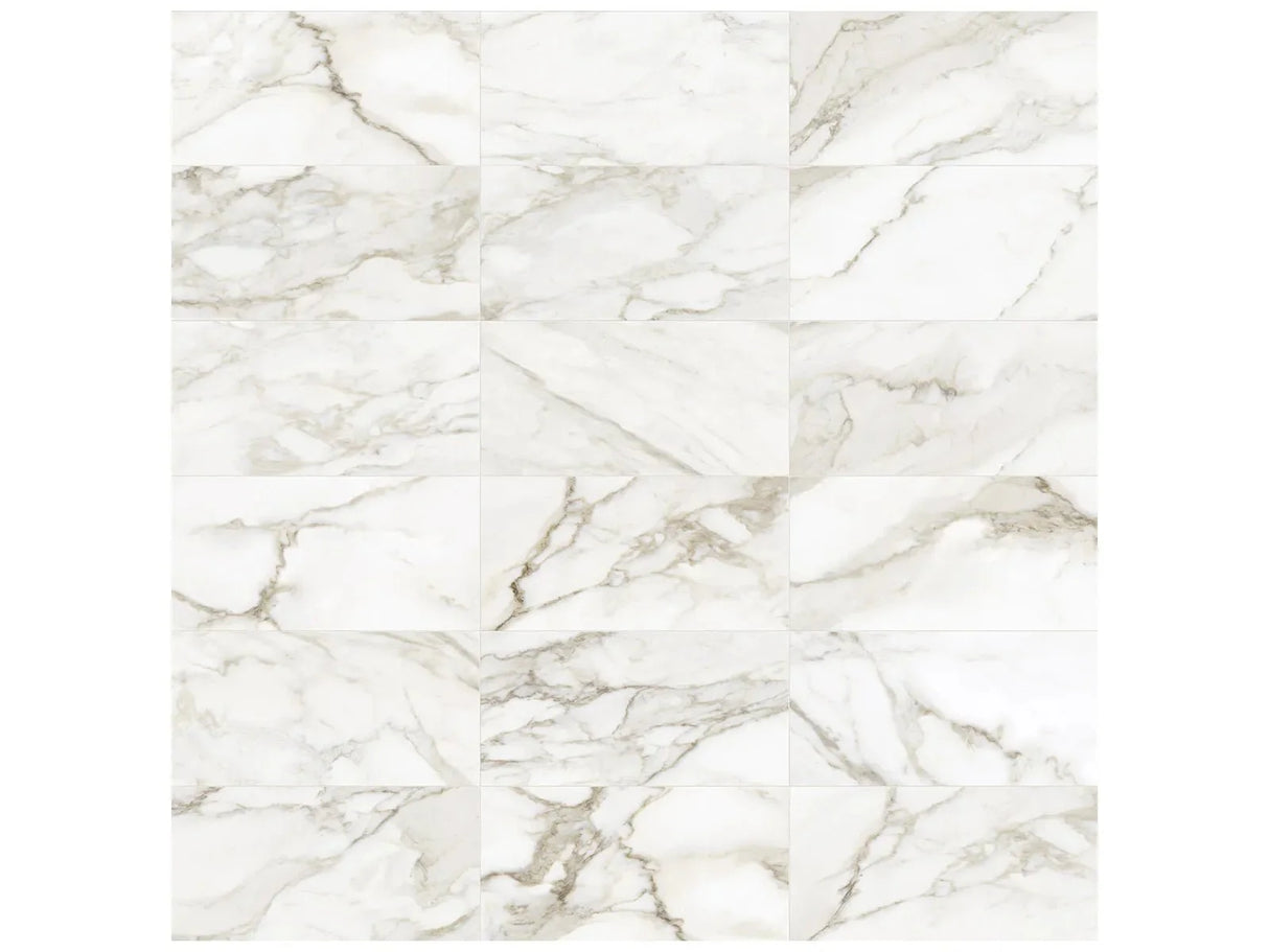Anatolia 12X24 Lumino Calacatta Matte Porcelain Tile 4500-1049-0 Calacatta 12x24 Matte - premium natural stone mosaic tile from Anatolia Tile, available at PoshHaus showroom in Keene, NH