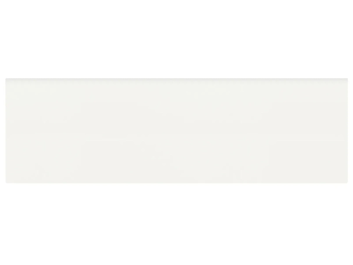 Anatolia Tile 2 X 6 Soho Canvas White Matte Glazed Ceramic Wall Bullnose 4002-0160-0 Canvas White 2x6 Bullnose Matte - premium natural stone mosaic tile from Anatolia Tile, available at PoshHaus showroom in Keene, NH