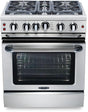 Capital 30" Precision Series Freestanding Gas Range with Self Clean, 4.1 cu. ft in Stainless Steel (GSCR304) Ranges Capital Natural Gas 4 Sealed Burners 