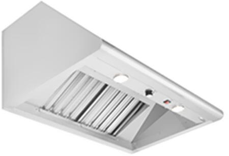 Capital 48-Inch Performance Series Wall Mount Ducted Hood Halogen Lights with 600 CFM Motor in Stainless Steel (PSVH48)