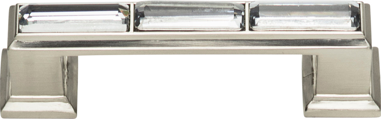 Atlas Homewares Legacy Crystal Pull 3 Inch (c-c) Brushed Nickel