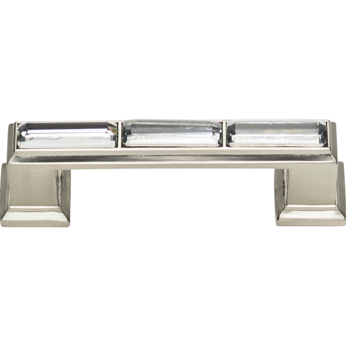 Atlas Homewares Legacy Crystal Pull 3 Inch (c-c) Brushed Nickel
