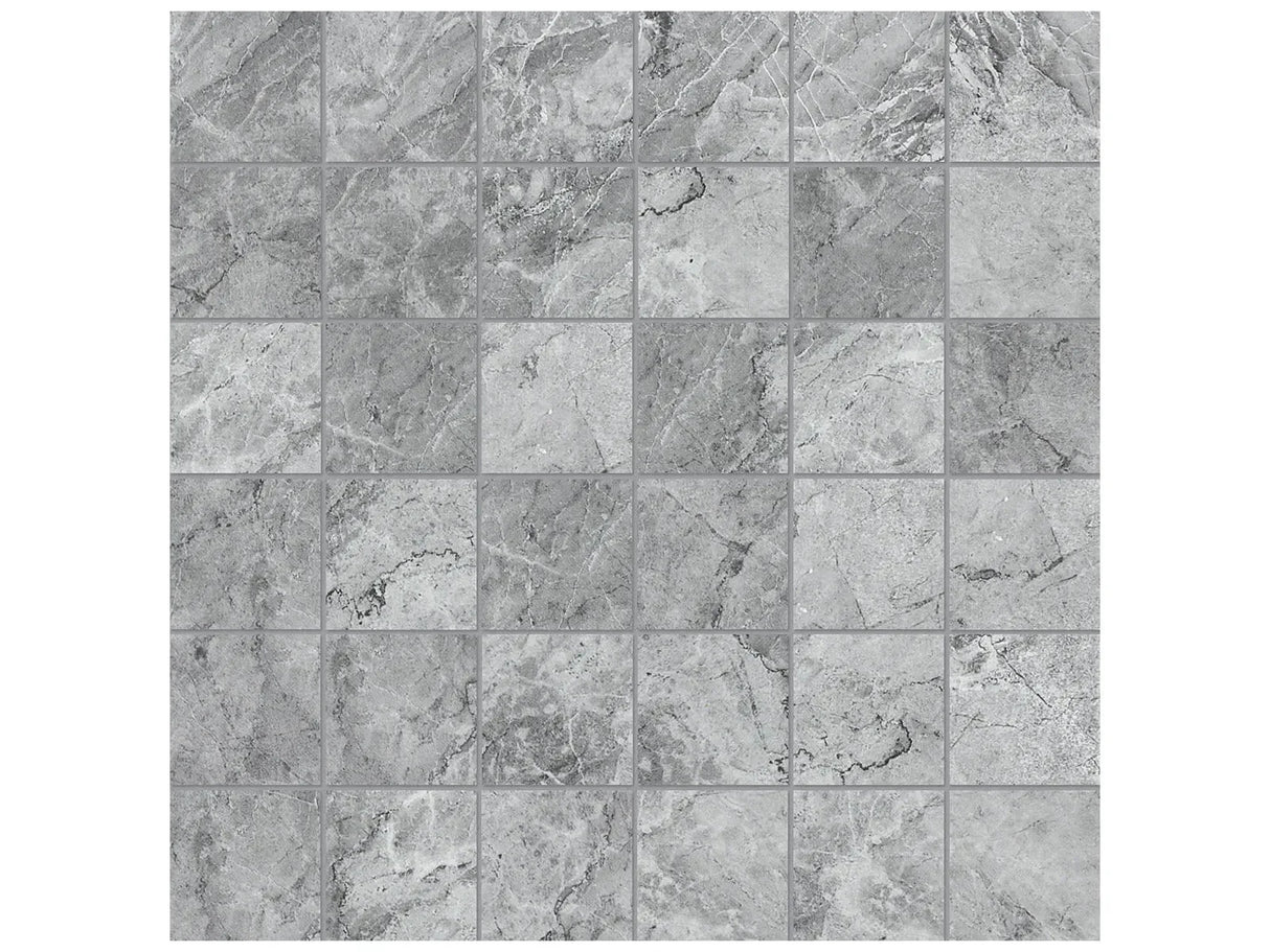 Anatolia Tile 2X2 Malena Carbon 36 Piece Matte Ceramic Mosaics. 1 Sheet = 1.16 Sq. Ft. 4001-0019-0 (46-171) Carbon 2x2 - premium natural stone mosaic tile from Anatolia Tile, available at PoshHaus showroom in Keene, NH