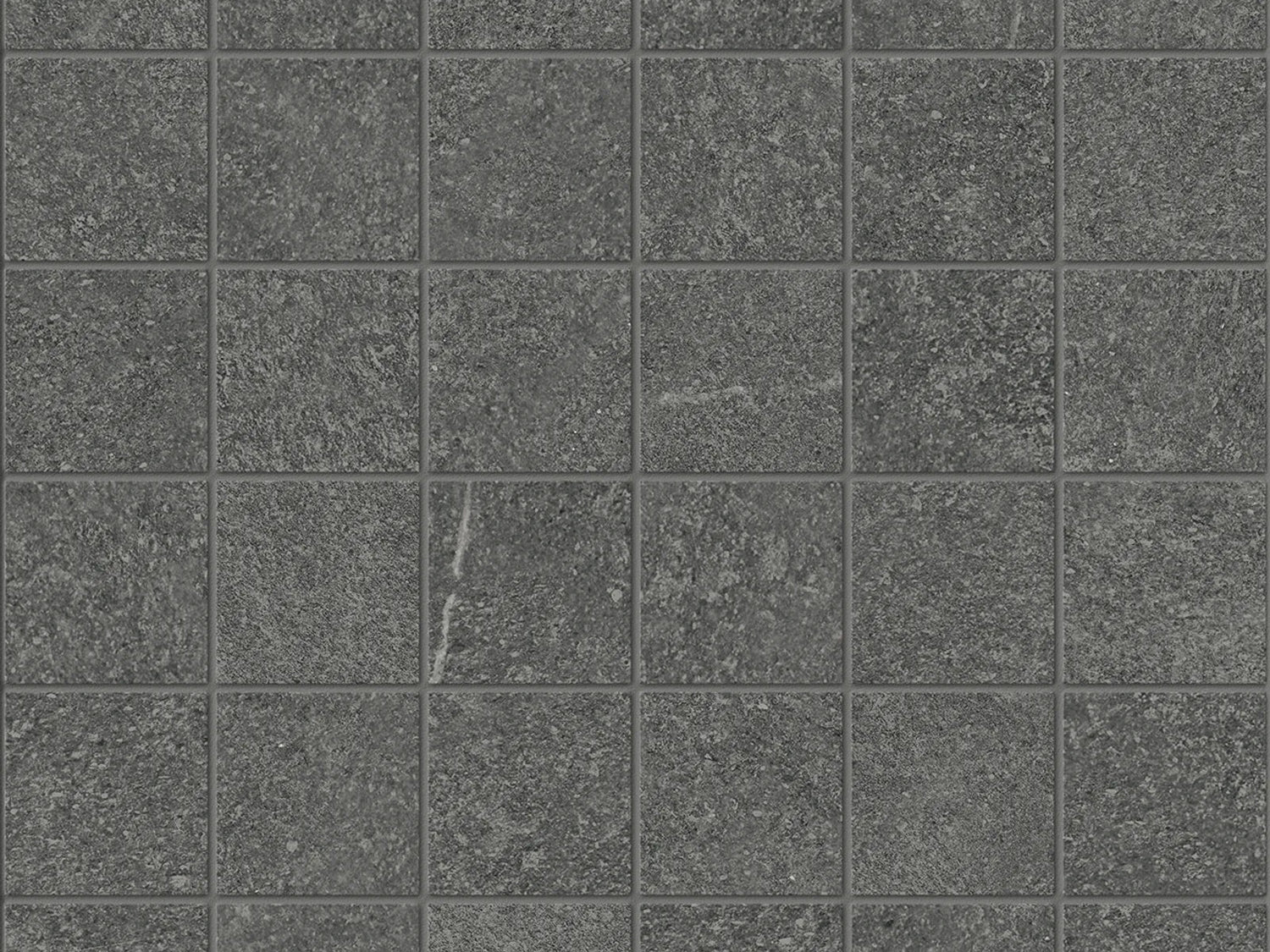 Anatolia Tile 2X2 Mjork Color Body Porcelain Carbon 36 Piece Matte Mosaic 4501-0386-0 1 Sheet = .96 Sq. Ft. Carbon 2x2 - premium natural stone mosaic tile from Anatolia Tile, available at PoshHaus showroom in Keene, NH