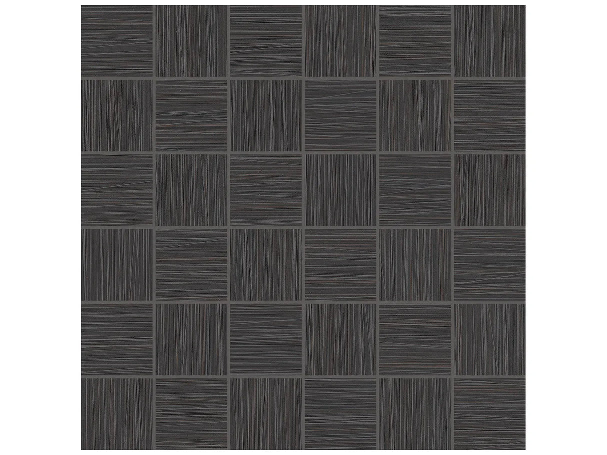 Anatolia Tile 2X2 Zera Annex Carbon Matte 36 Piece Porcelain Mosaics. 1 Sheet = .96 Sq. Ft. 4501-0304-1 Carbon 2x2 - premium natural stone mosaic tile from Anatolia Tile, available at PoshHaus showroom in Keene, NH