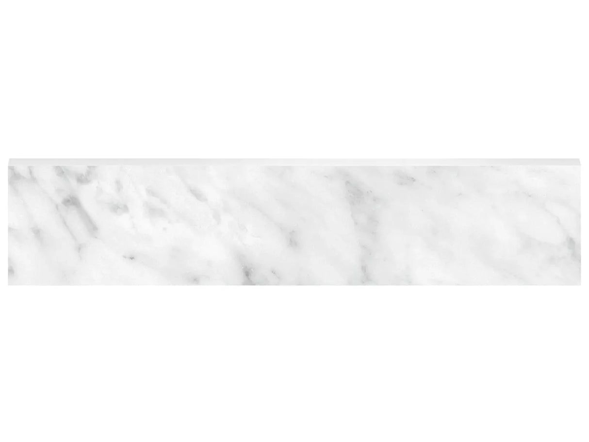 Anatolia Tile 3X12 Bn La Marca Carrara Honed & Rectified Bullnose 4502-0293-0 Carrara Gioia 3x12 Bullnose Honed - premium natural stone mosaic tile from Anatolia Tile, available at PoshHaus showroom in Keene, NH