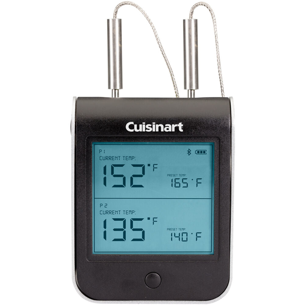 Cuisinart Grill CBT-100 Bluetooth Easy Connect Meat Thermometer, 2 Meat Probes