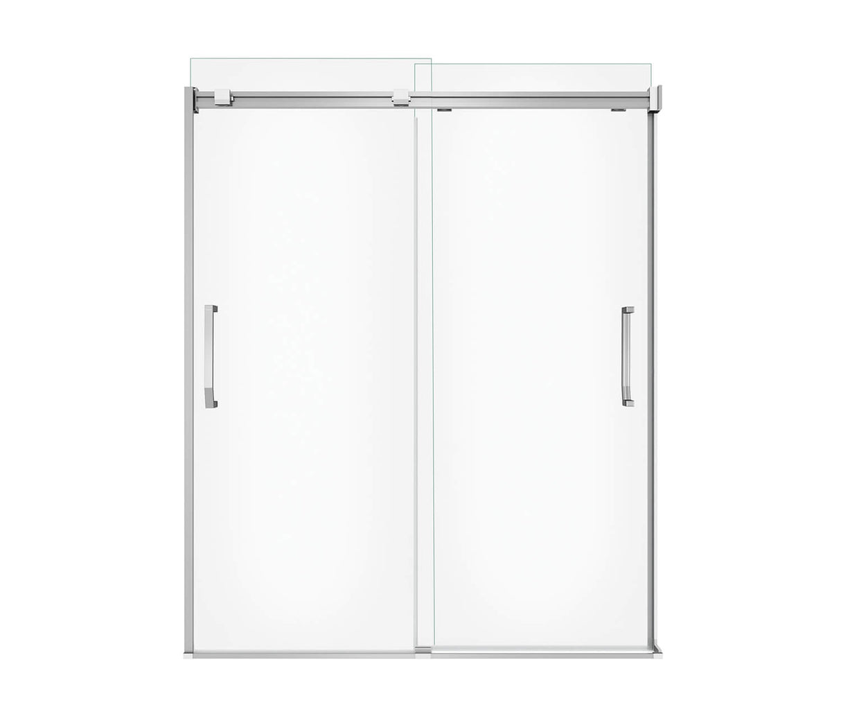 MAAX 138762-900-084-000 Inverto 56-59 x 70 ½-74 in. 8mm Bypass Shower Door for Alcove Installation with Clear glass in Chrome