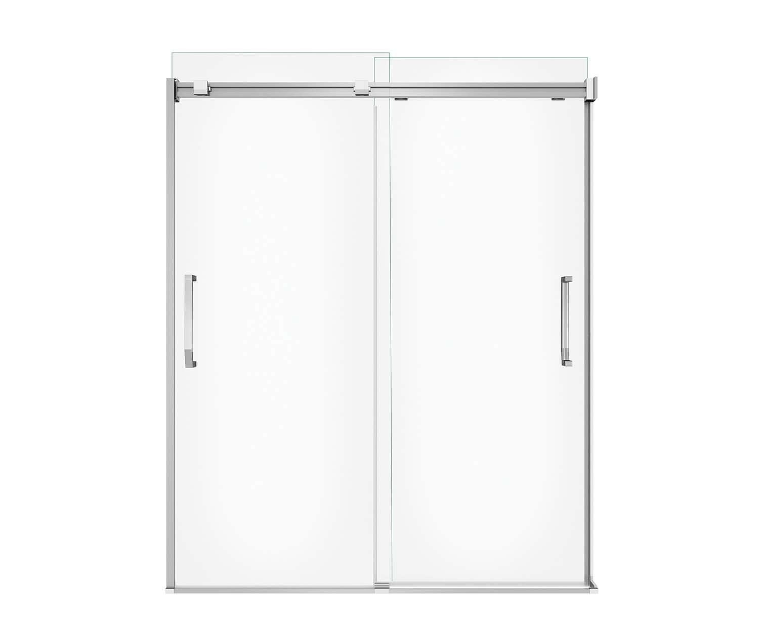 MAAX 138762-900-084-000 Inverto 56-59 x 70 ½-74 in. 8mm Bypass Shower Door for Alcove Installation with Clear glass in Chrome