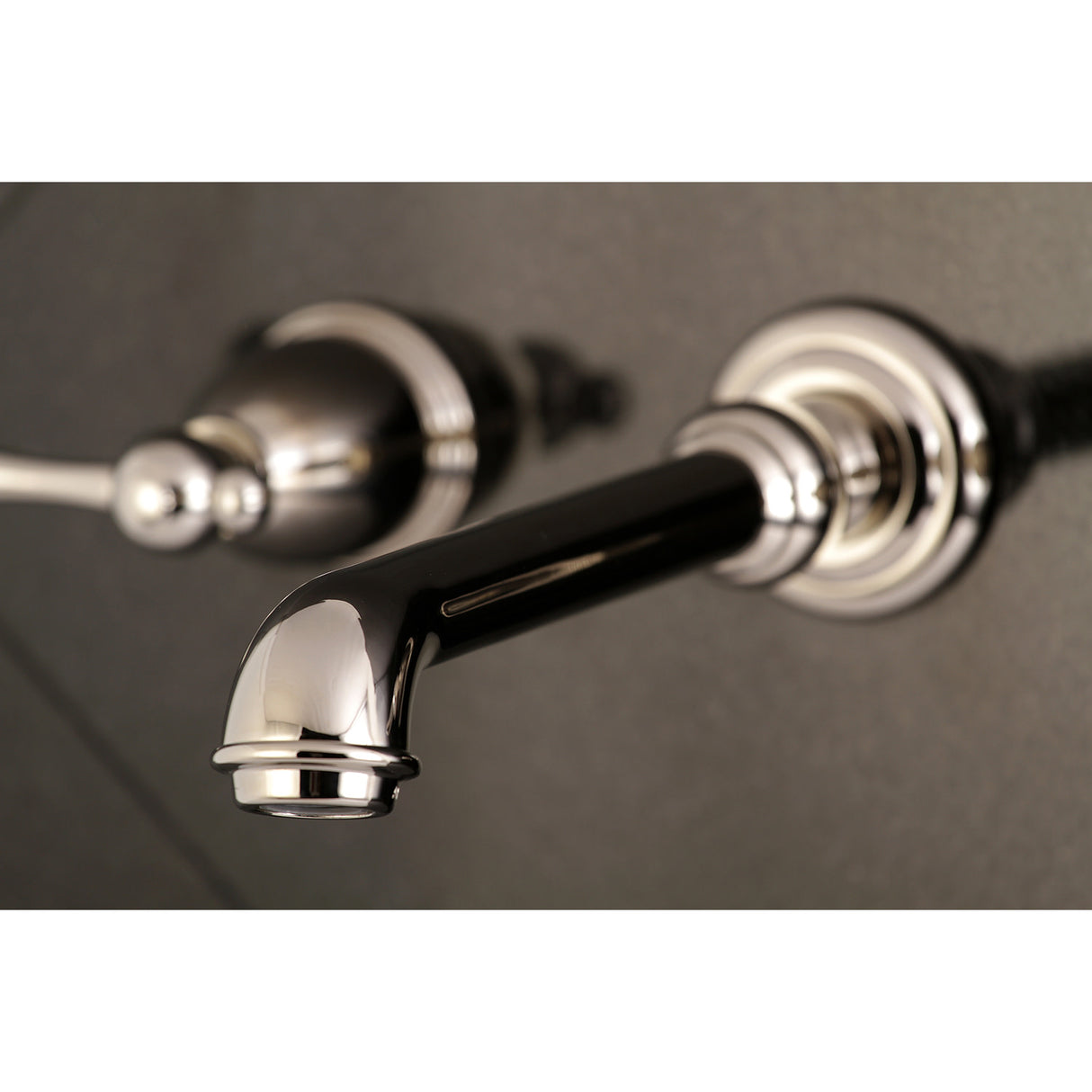 Kingston Brass KS7126BL 8-Inch Center Wall Mount Bathroom Faucet, Polished Nickel