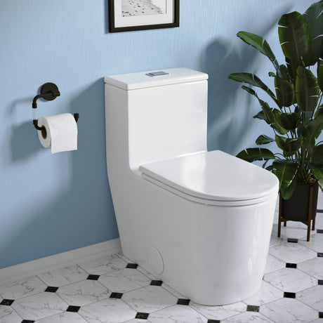 Liberte One-Piece Elongated Toilet Dual-Flush 1.1/1.6 gpf