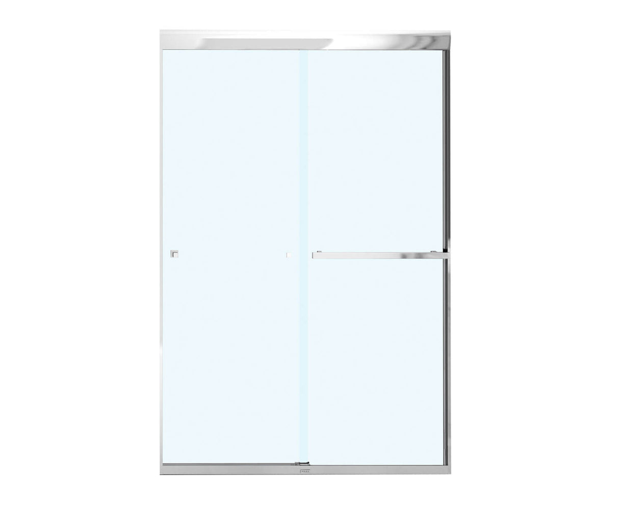 MAAX 135671-900-084-000 Aura 43-47 x 71 in. 8 mm Bypass Shower Door for Alcove Installation with Clear glass in Chrome