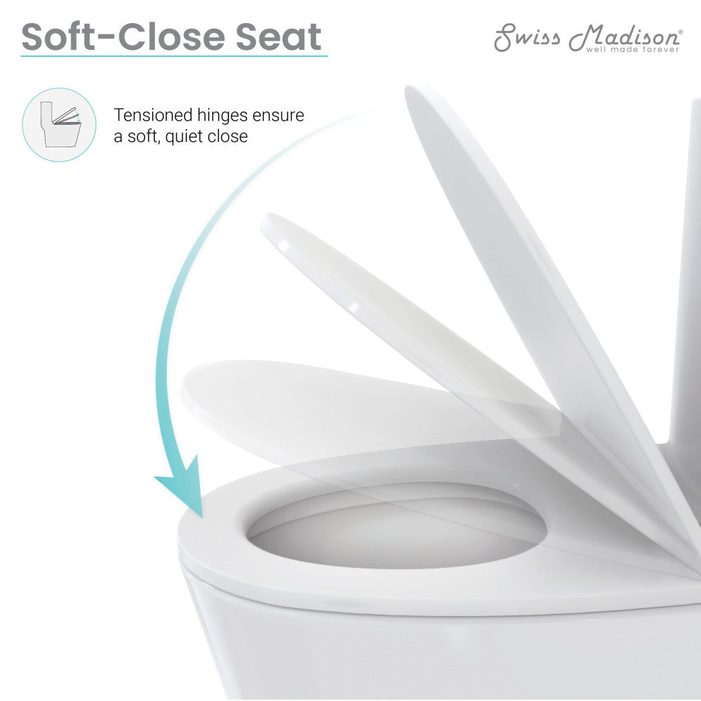 Eclair One-Piece Square Toilet Dual-Flush 0.8/1.28 gpf