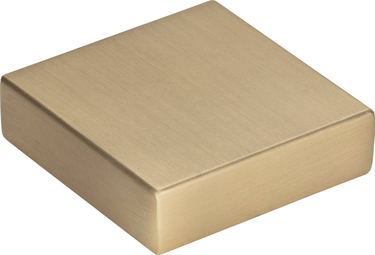 Atlas Homewares Thin Square Knob 1 1/4 Inch Champagne
