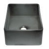 ALFI brand ABCO3020SB Concrete Color 30 inch Reversible Single Fireclay Farmhouse Kitchen Sink