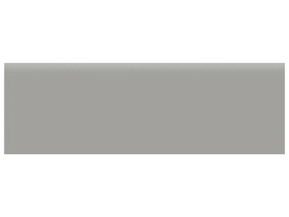 Anatolia Tile 2 X 6 Soho Cement Chic Glossy Glazed Ceramic Wall Bullnose 4002-0159-0 Cement Chic 2x6 Bullnose - premium natural stone mosaic tile from Anatolia Tile, available at PoshHaus showroom in Keene, NH