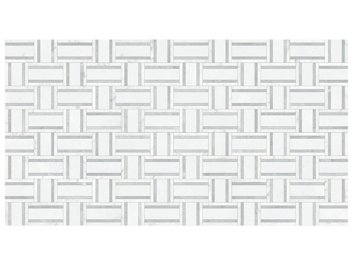 Anatolia Tile Utopio Cesto Dove Honed Natural Stone Waterjet Mosaic 5001-0422-0 Cesto Dove - premium natural stone mosaic tile from Anatolia Tile, available at PoshHaus showroom in Keene, NH