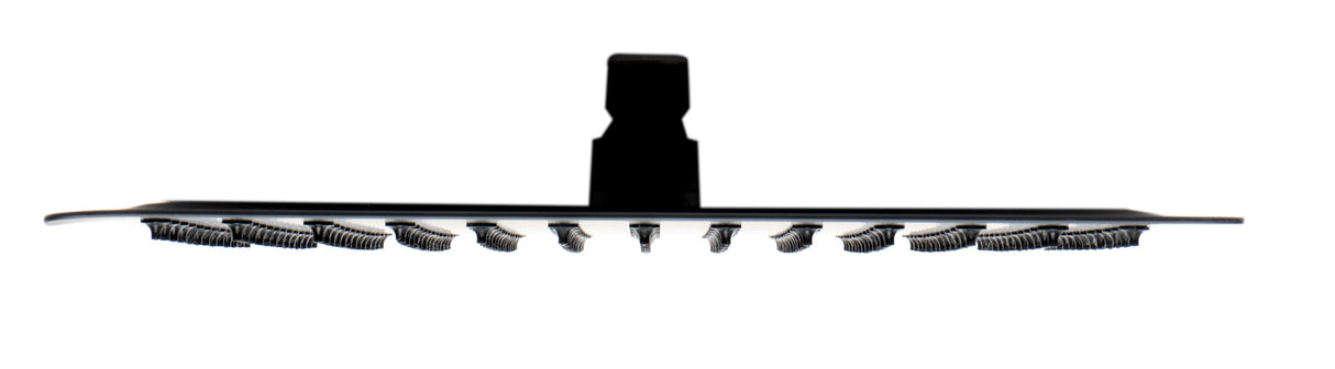 Matte Black Stainless Steel 12" Square Ultra-Thin Rain Shower Head