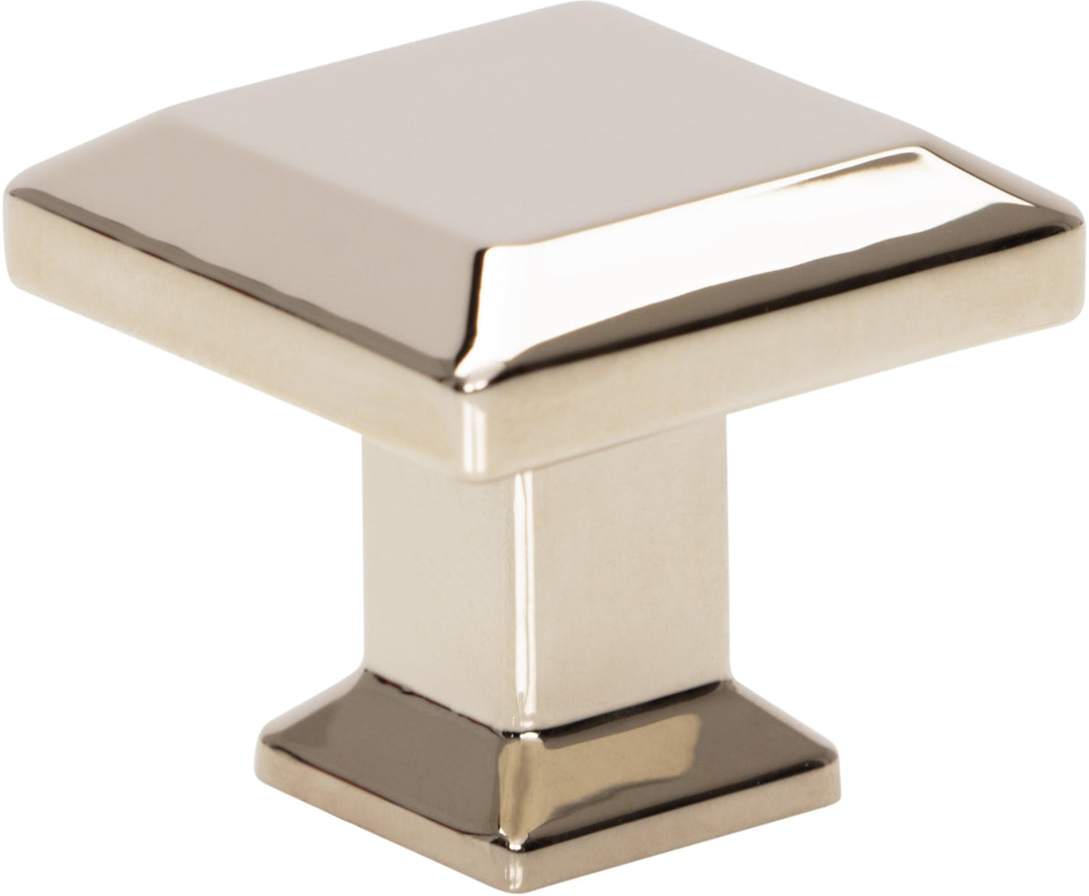 Atlas Homewares Sweetbriar Lane Square Knob 1 1/4 Inch Polished Nickel