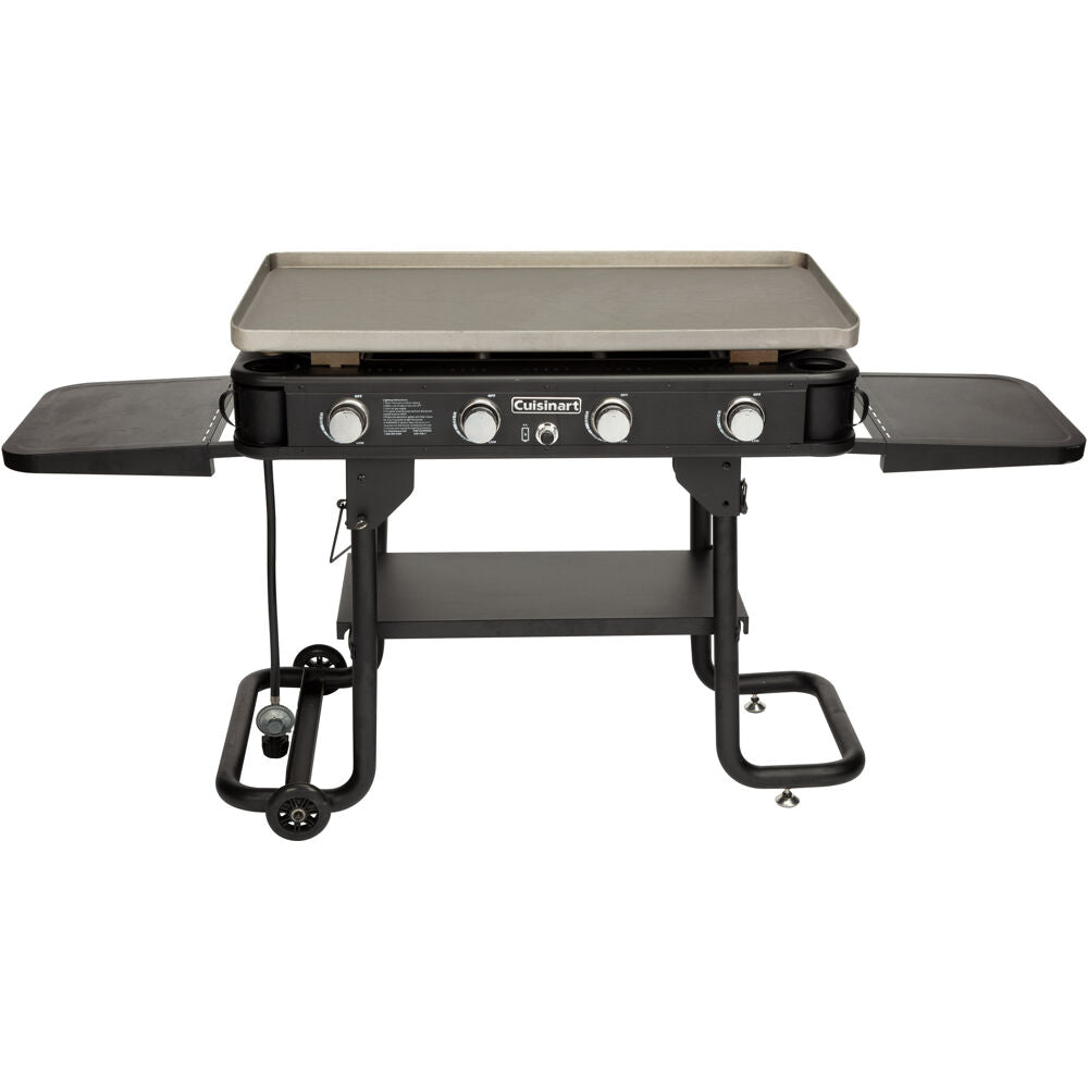 Cuisinart Grill CGG-0036 36" 4 Burner Gas Griddle, 760 sq inches, Removeable Side Tables