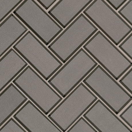 Champagne bevel herringbone 11.08X13.86 glass mesh mounted mosaic tile SMOT-GLS-CHBEHB8MM product shot multiple tiles angle view