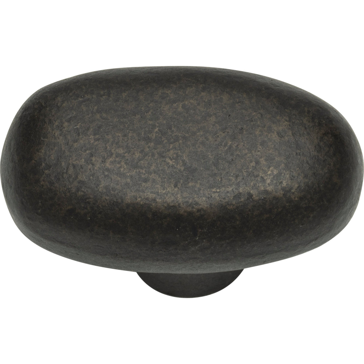 Atlas Homewares Distressed Oval Knob 1 11/16 Inch Oil Rubbed Bronze