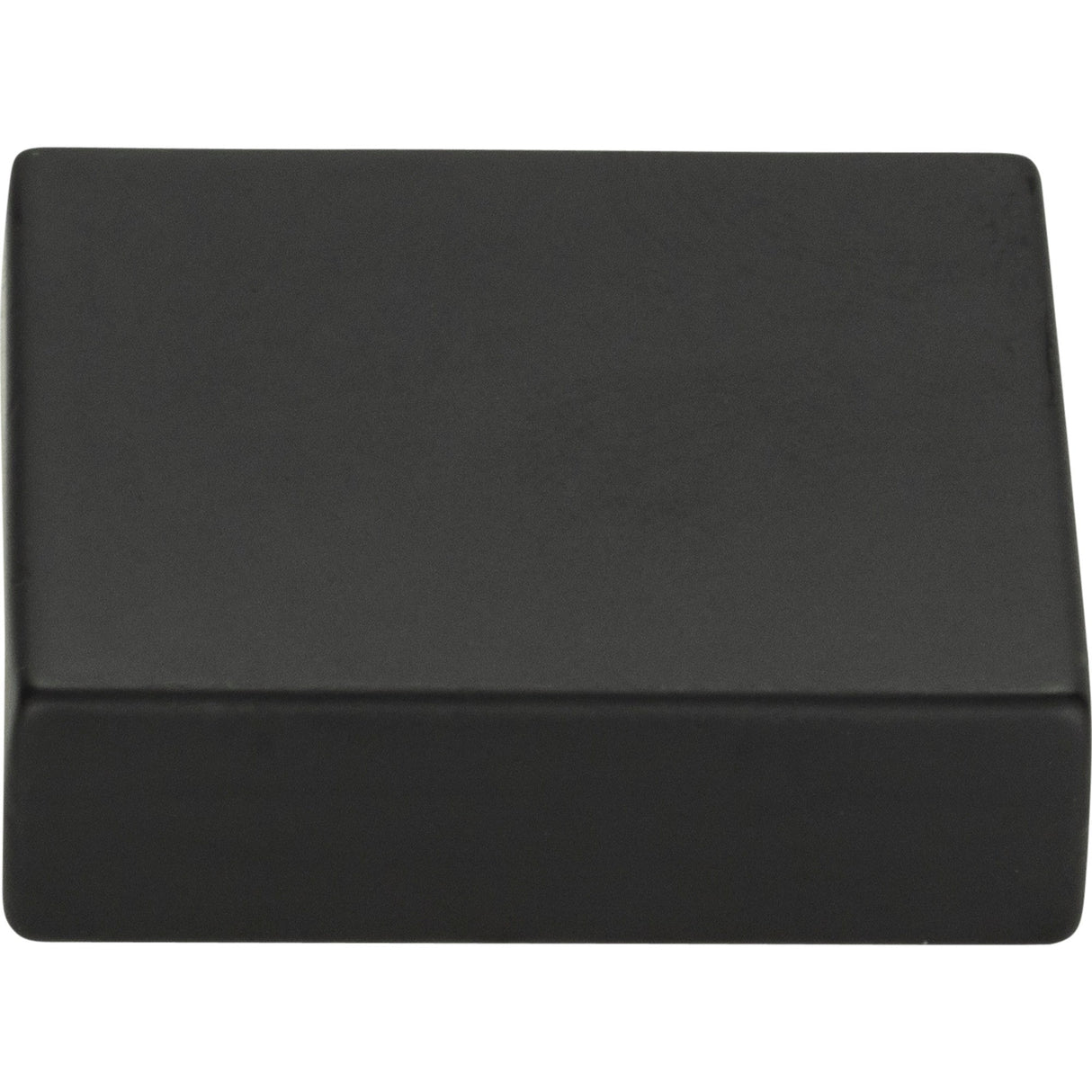 Atlas Homewares Thin Square Knob 1 1/4 Inch Matte Black