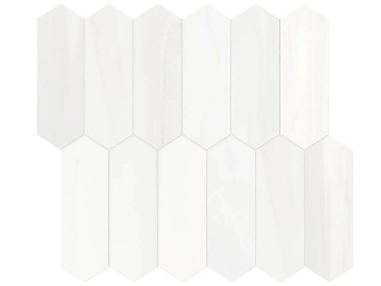 Anatolia Tile 2X6 Picket Cosmo Lumino Honed Marble Mosaic 5001-0282-0 * 1 Sheet = .87 Sqft * Cosmo Lumino Picket 2x6 - premium natural stone mosaic tile from Anatolia Tile, available at PoshHaus showroom in Keene, NH