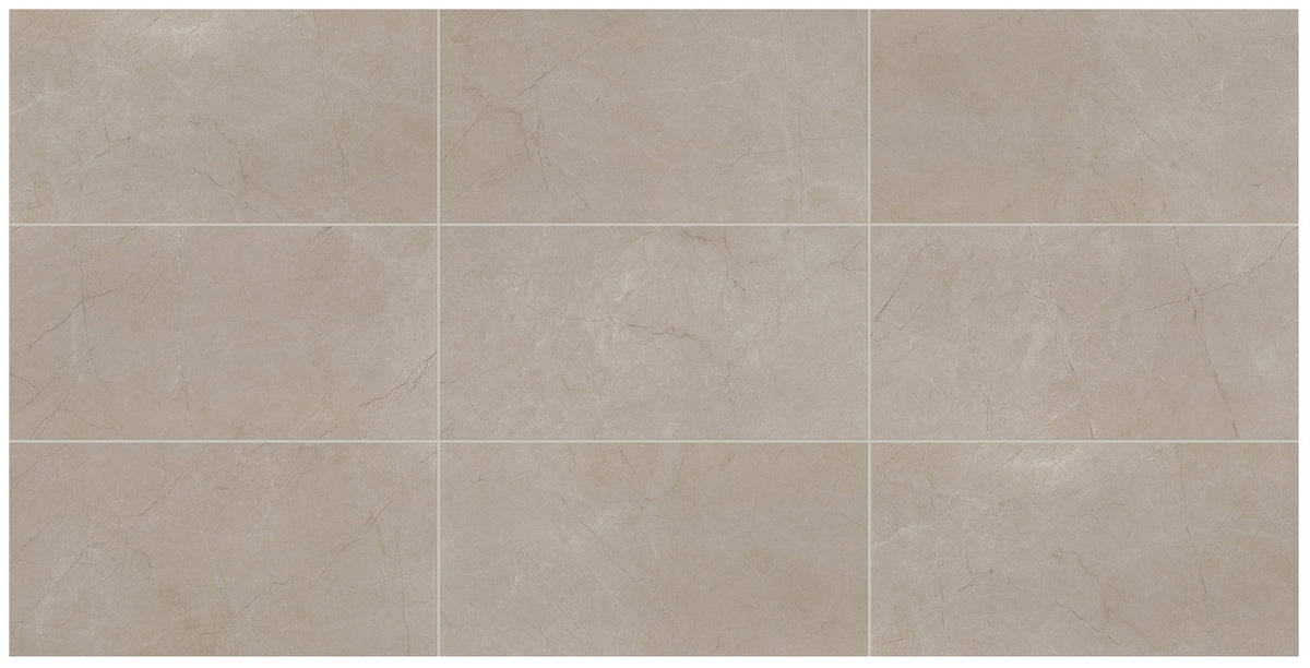 Marazzi Classentino Marble Coliseum Gray Rectangle 24x48 Matte Floor Tile