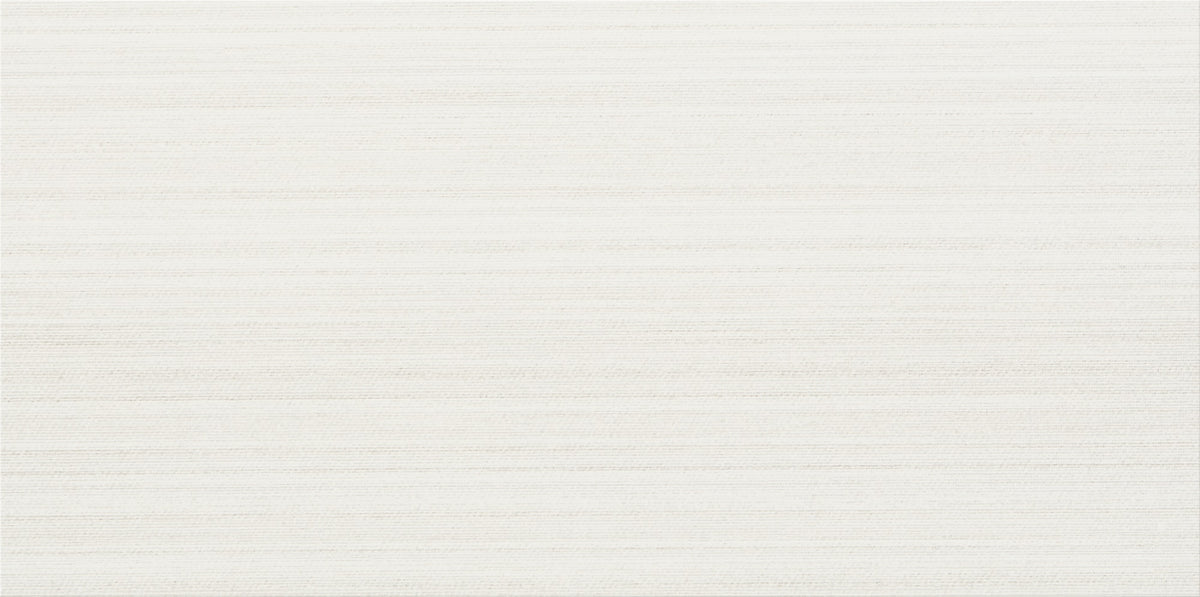 Daltile Fabric Art Modern Linear White Rectangle 12x24 Microban Matte Floor Tile