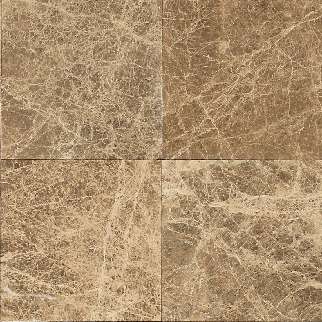 Daltile Marble Emperador Light Random Linear 3/8 Straight Edge Mix Mosaic Natural Stone Tile