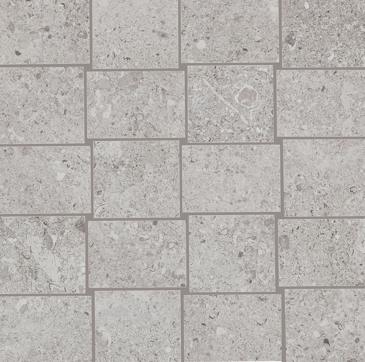 Daltile Dignitary Eminence Grey Abstract Matte Mosaic Tile