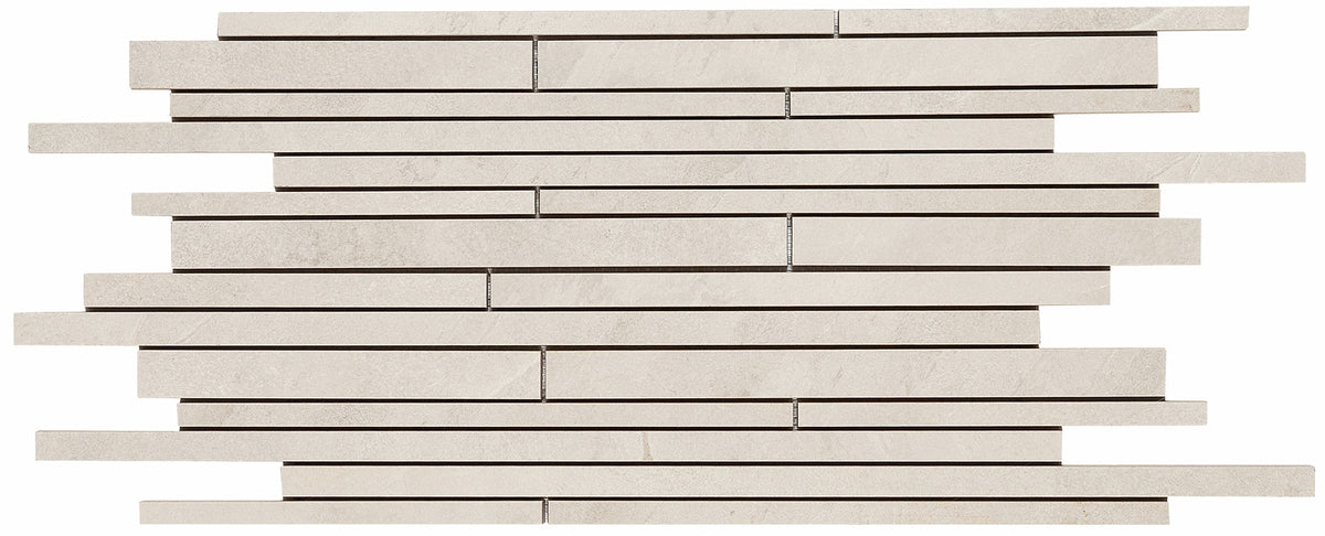 Daltile Delegate Off White Random Linear Matte Mosaic Tile